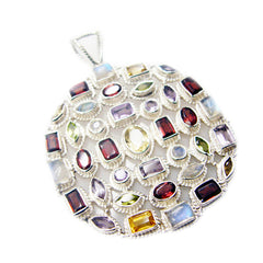 Zoe Purple Boho Chunky Pendant