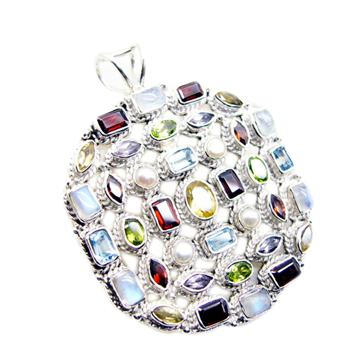 Agustina Purple Cultural Chunky Pendant