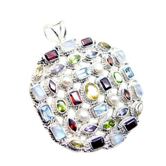Agustina Purple Cultural Chunky Pendant