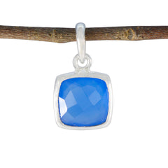 Maya Blue Trendy Dainty Pendant Blue Chalcedony Blue Blue