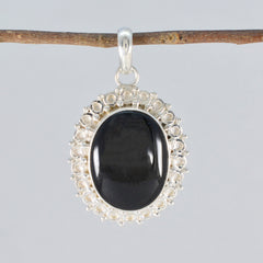 Yasmine Black Rope-Wire Essential Pendant