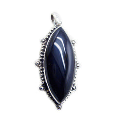 Scarlett Black Rope-Wire Edgy Pendant Black Onyx Black Black