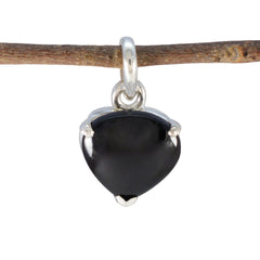 Elena Black valentine Delicate Pendant Black Onyx Black Black