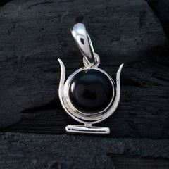 Julia Black Feminine Delicate Pendant