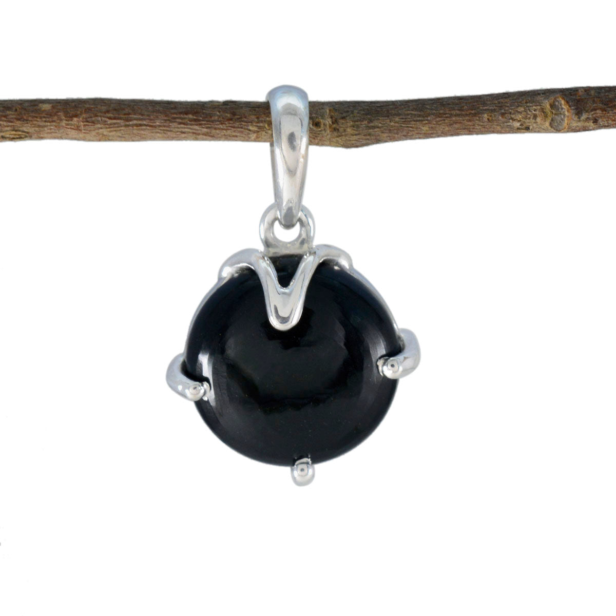Aria Black Eternity Whisper-thin Pendant Black Onyx Black Black