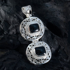 Skylar Black Victorian Statement Pendant