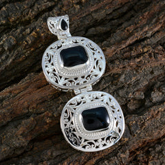 Skylar Black Victorian Statement Pendant
