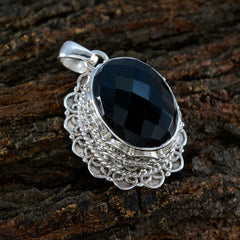Fernanda Black Rope-Wire Chunky Pendant