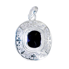 Hazel Black Retro Eye-catching Pendant Black Onyx Black Black