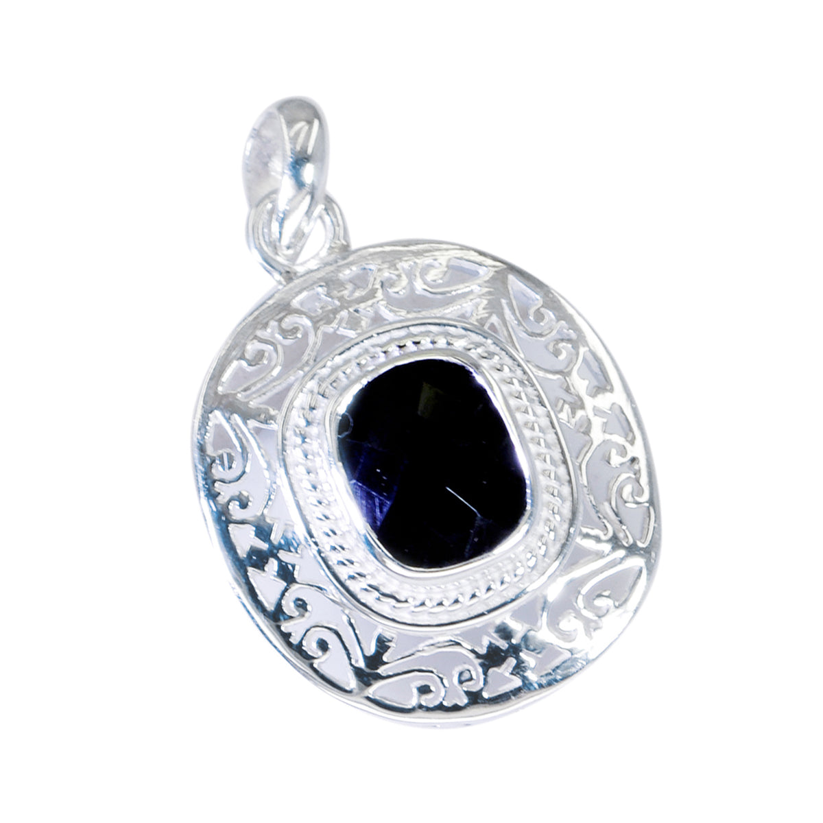 Hazel Black Retro Eye-catching Pendant