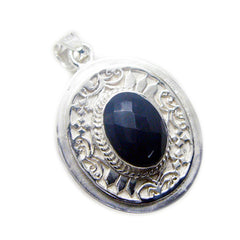 Laura Black Filigree Statement Pendant Black Onyx Black Black