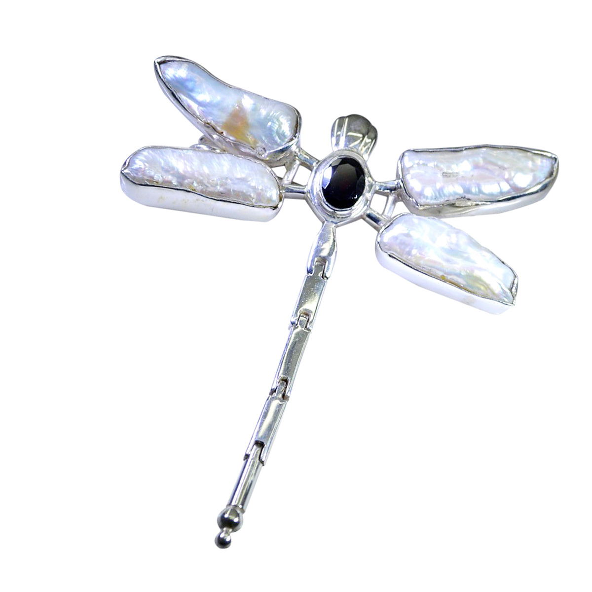 Isabelle Black Armor Statement Pendant
