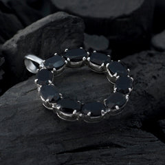 Lourdes Black Sophisticated Slim Pendant