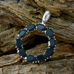 Lourdes Black Sophisticated Slim Pendant Black Onyx Black Black