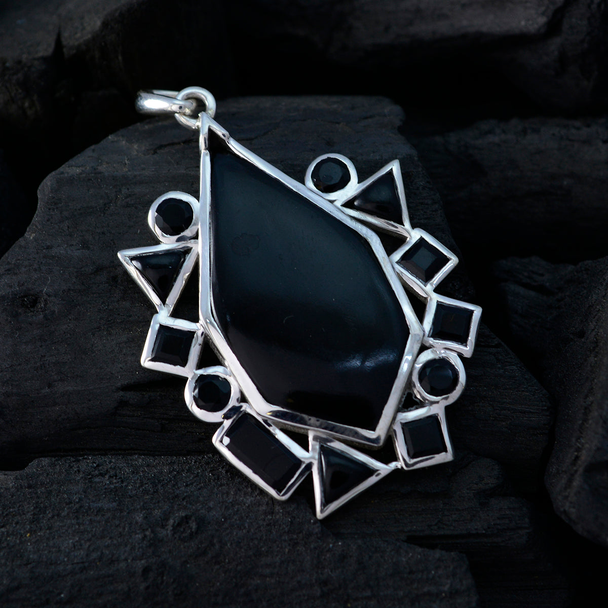 Carolina Black Fairytale Statement Pendant