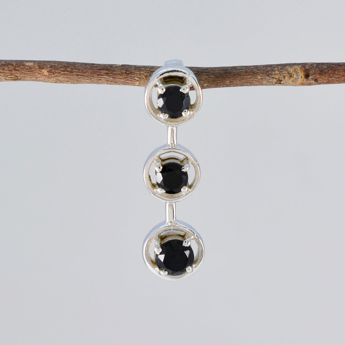 Leah Black Contemporary Dainty Pendant