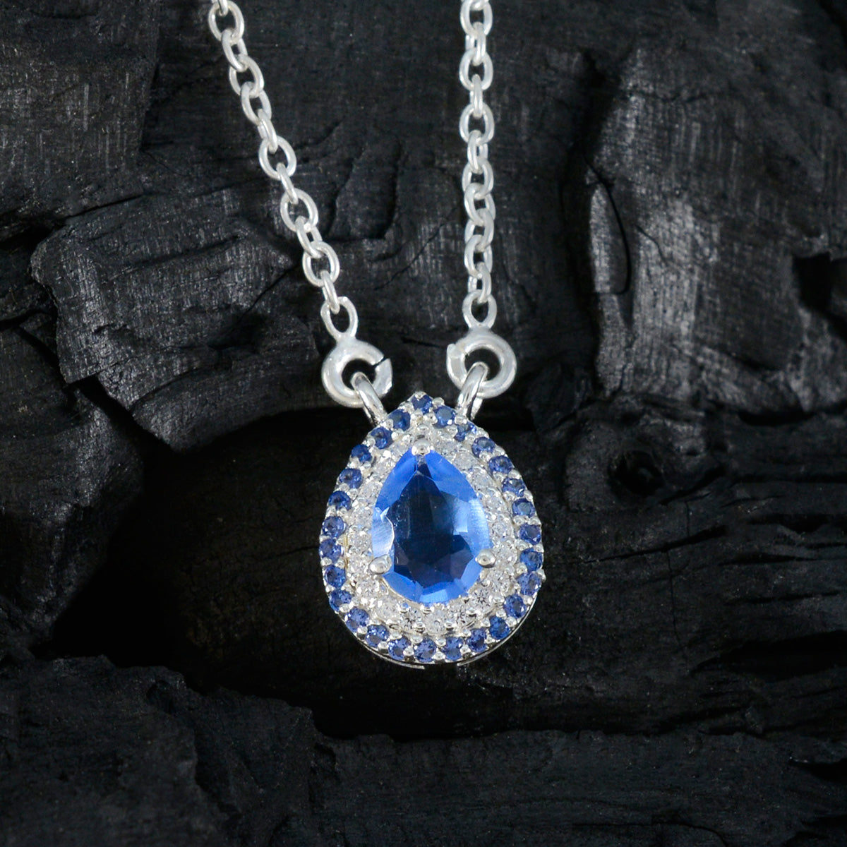 Nisa Blue Eternity Whisper-thin Pendant