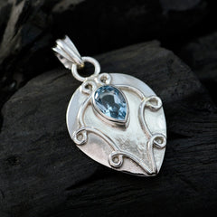 Elena Blue Rope-Wire Whisper-thin Pendant