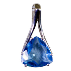 Bianca Blue Heart Dainty Pendant Blue Topaz Blue Blue