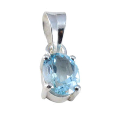 Addison Blue Luxurious Dainty Pendant Blue Topaz Blue Blue