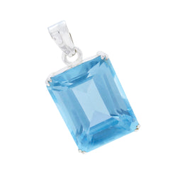 Freya Blue Heart Statement Pendant