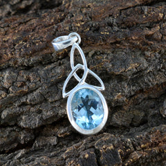 Yuki Blue Claddagh Elegant Pendant