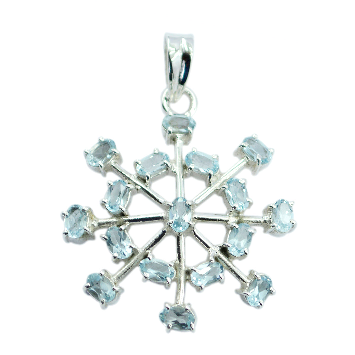Cecilia Blue Bubble Eye-catching Pendant Blue Topaz Blue Blue