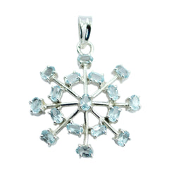 Cecilia Blue Bubble Eye-catching Pendant Blue Topaz Blue Blue