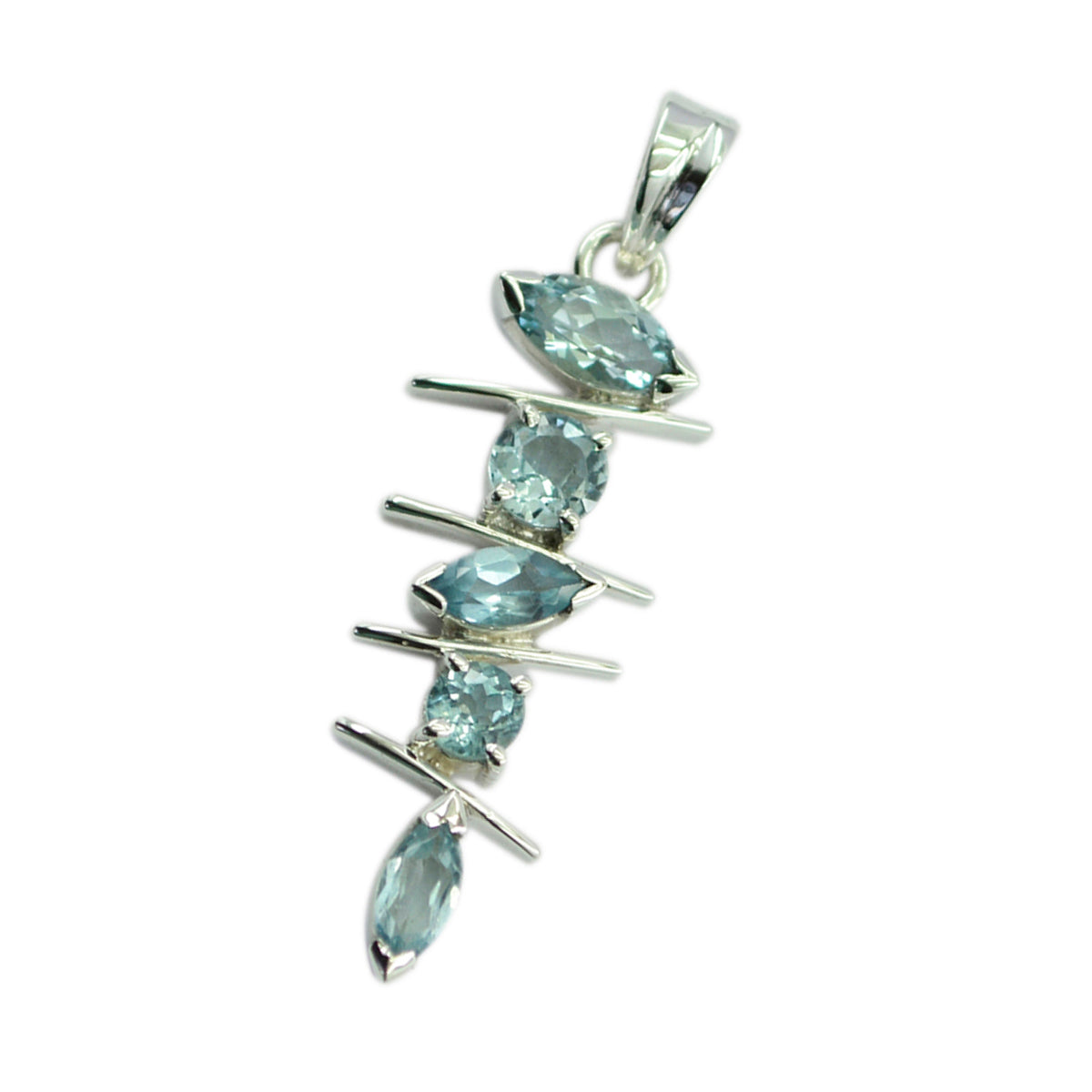 Antonia Blue Sophisticated Tiny Pendant