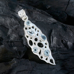 Emilia Blue Geometric Eye-catching Pendant