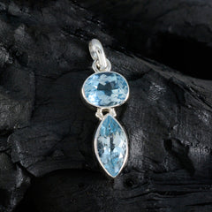Emily Blue Signet Whisper-thin Pendant