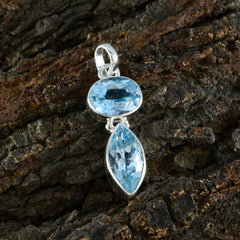 Emily Blue Signet Whisper-thin Pendant