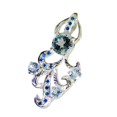 Riya Blue wedding Edgy Pendant