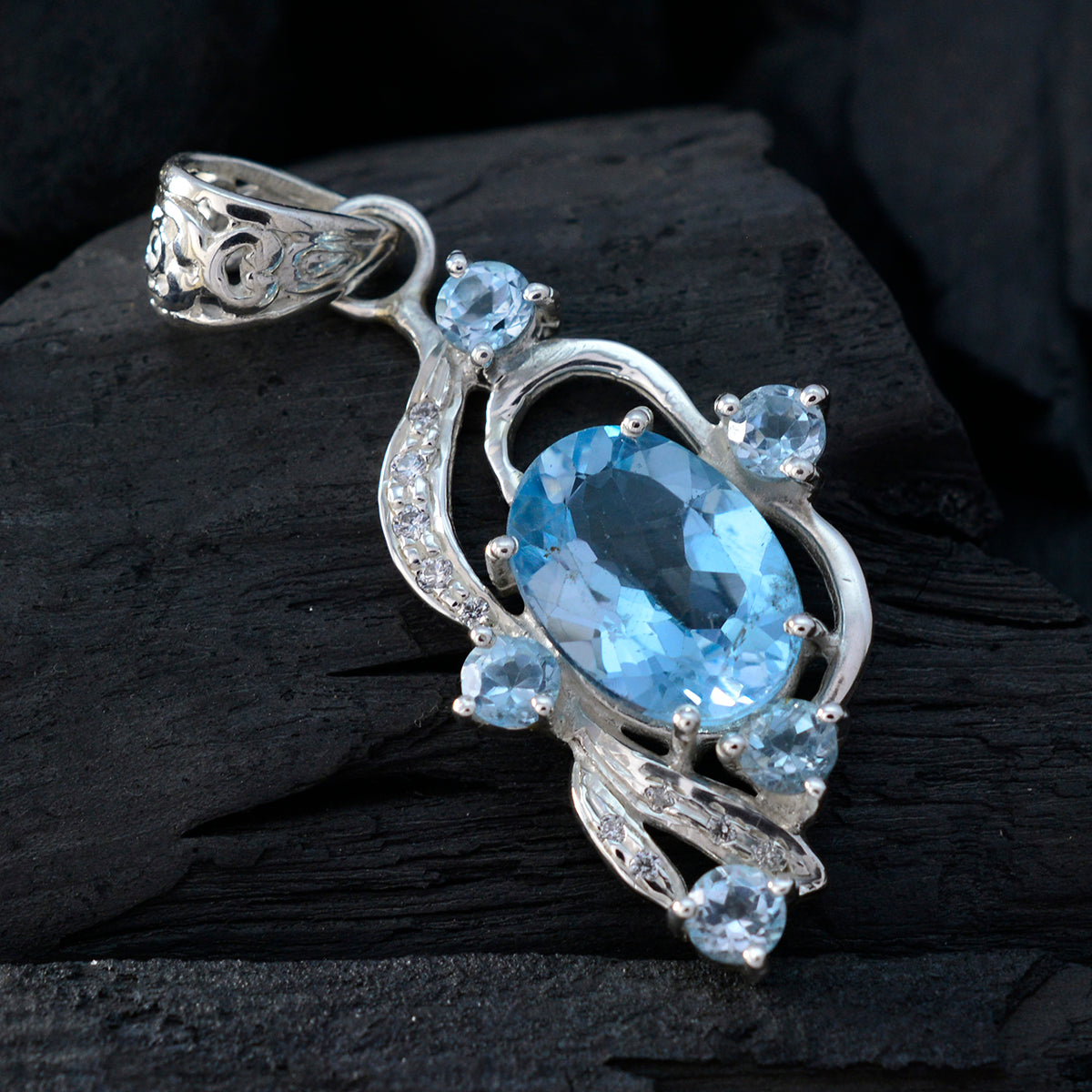 Aria Blue Bubble Classic Pendant
