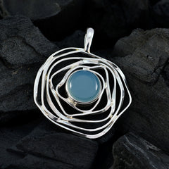 Paula Aqua Rope-Wire Tiny Pendant