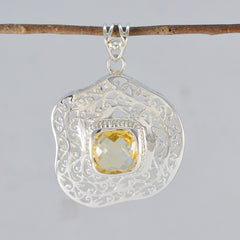 Lucy Yellow Retro Chunky Pendant