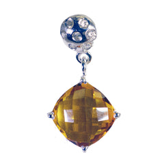 Milagros Yellow Eternity Featherlight Pendant Citrine Yellow Yellow