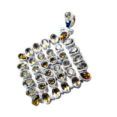 Ana Yellow Traditional Chunky Pendant