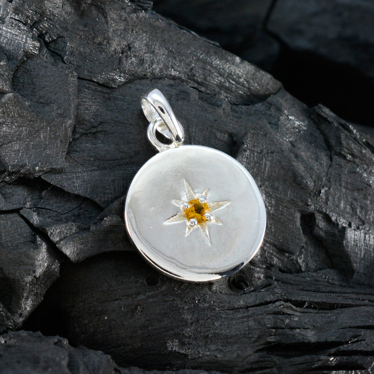 Alina Yellow Signet Whisper-thin Pendant