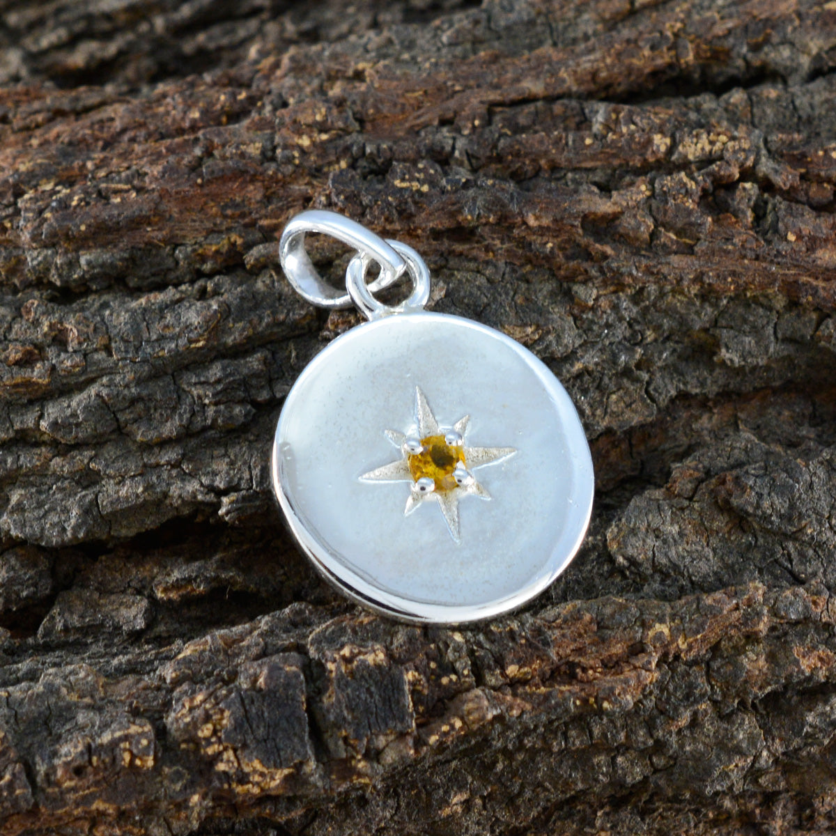 Alina Yellow Signet Whisper-thin Pendant