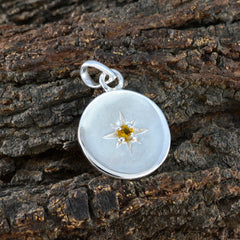 Alina Yellow Signet Whisper-thin Pendant