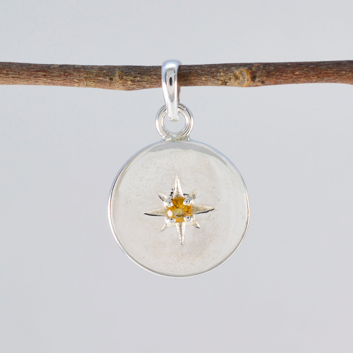 Alina Yellow Signet Whisper-thin Pendant