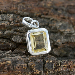 Julieta Yellow Abstract Dainty Pendant