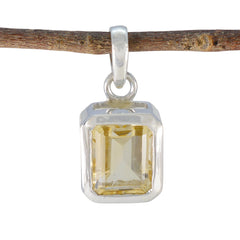 Julieta Yellow Abstract Dainty Pendant Citrine Yellow Yellow