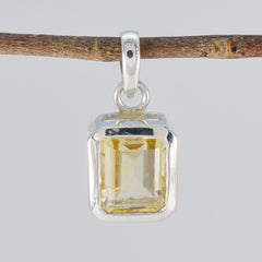 Julieta Yellow Abstract Dainty Pendant