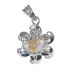 Dayana Yellow Luxurious Whisper-thin Pendant Citrine Yellow Yellow