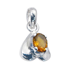 Teresa Yellow Heart Featherlight Pendant Citrine Yellow Yellow