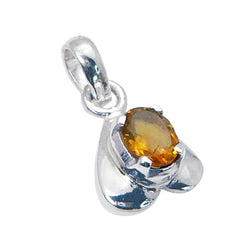Teresa Yellow Heart Featherlight Pendant