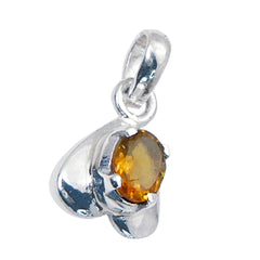 Teresa Yellow Heart Featherlight Pendant