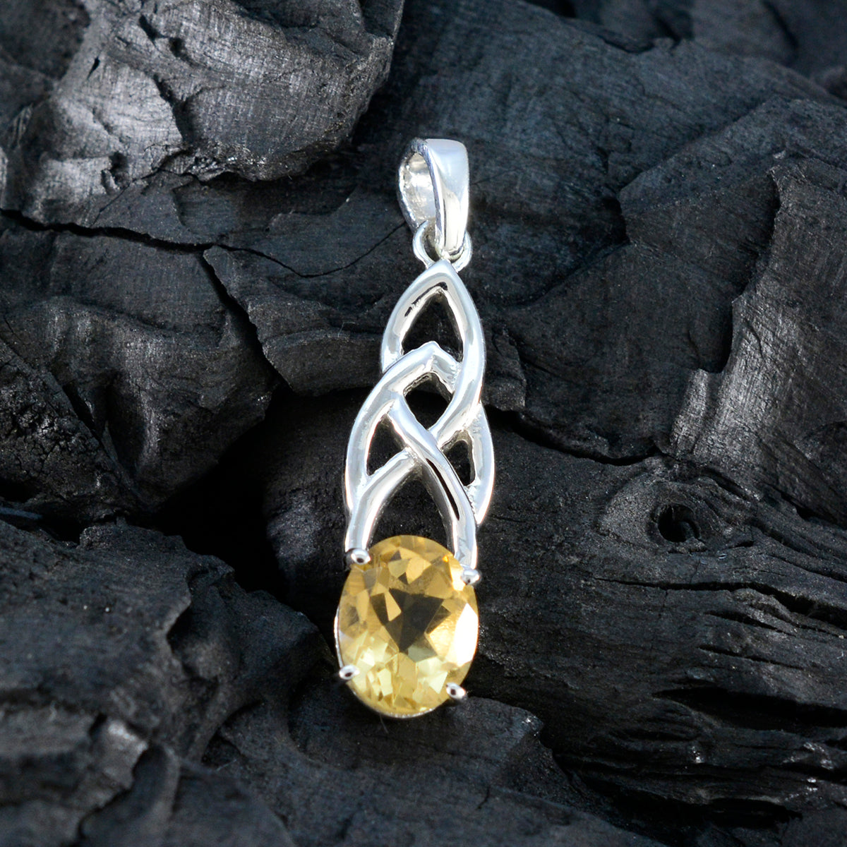 Renata Yellow Claddagh Delicate Pendant